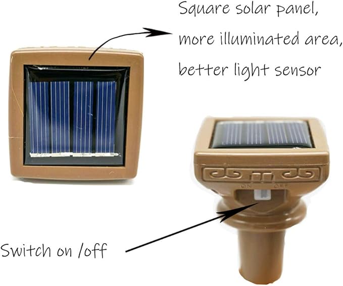 Square 8 Pack Solar Powered Wine Bottle Lights, 20 LED Waterproof Copper Cork Lights for Wedding, Christmas | Lumora