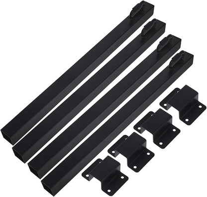 4pcs Hanging Lights for Outside Outdoor String Light Poles Solar Lighting Pole Easy Install Support Rods