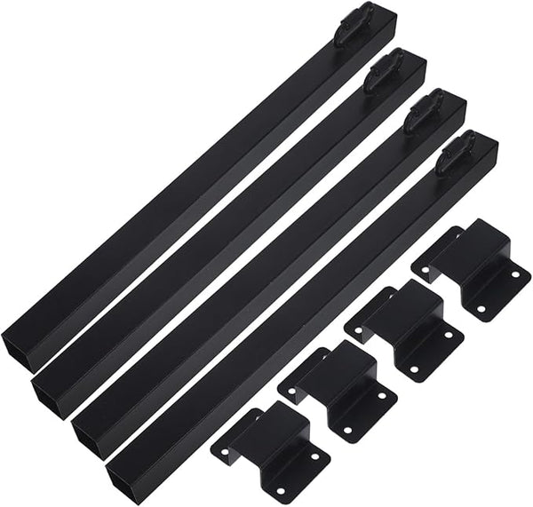 4pcs Hanging Lights for Outside Outdoor String Light Poles Solar Lighting Pole Easy Install Support Rods | Lumora