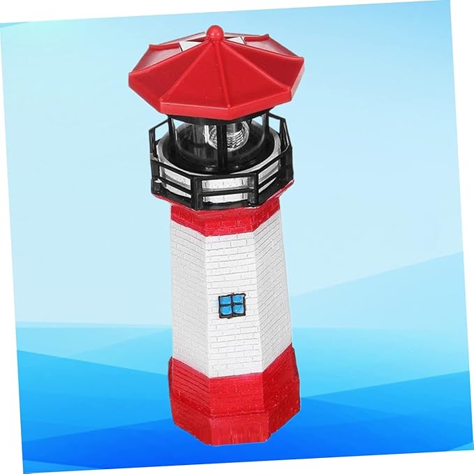 Unique Solar Rotating Lighthouse Garden Decor for Outside Landscape Light Solar Pathway Lights