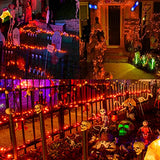 75.8FT 200 LED Extendable Orange Halloween String Lights Indoor Outdoor
