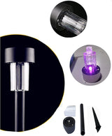 12PCS Purple LED Outdoor Lights Plastics Garden Solar Powered Landscape Light Lamp for Patio Lawn Decoration | Lumora