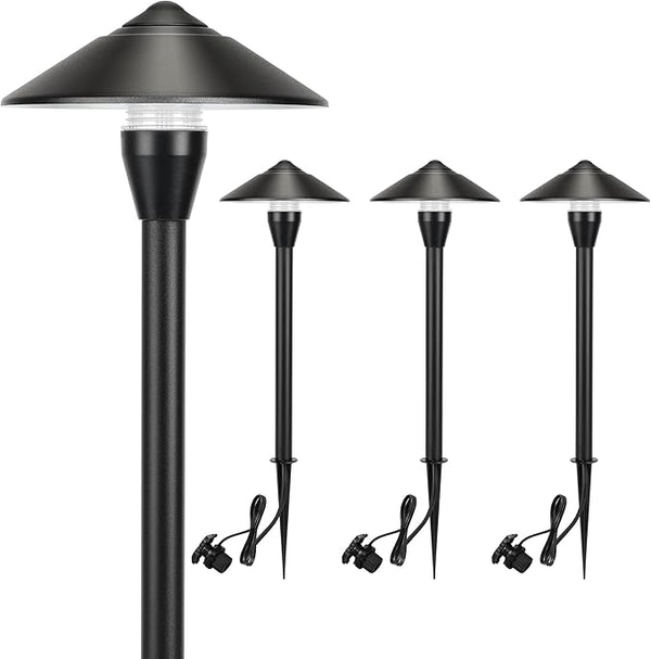 LUTEC 12V Low Voltage Pathway Lights, Die-cast Aluminum Pathway Lights with Connectors，IP65 Waterproof Outdoor | Lumora