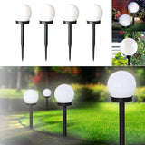 4pcs Solar Sphere Lawn Lights White Glow Bubble Ball LED Outdoor Pathway Lighting Solar Powered Landscape Yard | Lumora