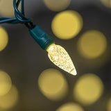 YULETIME Warm White C6 Strawberry LED Christmas Lights, 33 ft 100 Count 4" Spacing One-Piece High Waterproof UL | Lumora