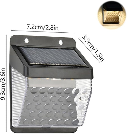 2 Pack Solar Outdoor Lights Waterproof Garden Landscape Lights UP and Down Illuminate Sunlight Lamp for Fence, Yard, Wall Decor Spot Lights Outdoor Solar Security Lights Cool Stuff (Warm)