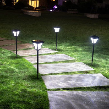 Solar Pathway Lights,Solar Led Lawn Lamp,Waterproof Landscape Lights,Decorative Pathway Style Light,No Wiring Required Outdoor Yard Lights