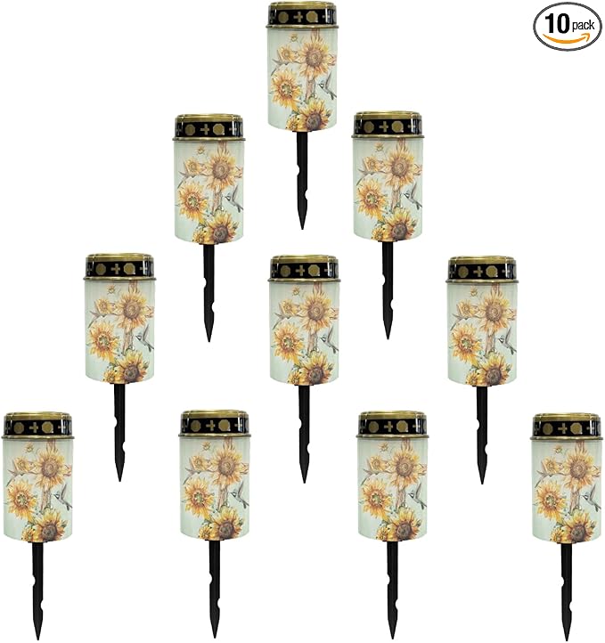 Outdoor Solar Lights Waterproof Grave Cross for Cemetery Solar-Powered Fairy Lights Warm White Flameless Lights LED Lantern Solar Garden Stake Lights Landscape Lighting Spotlights