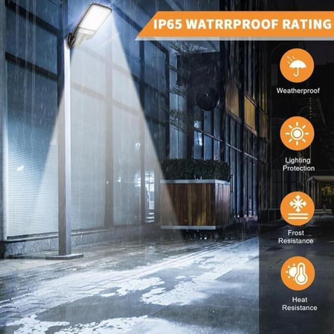 LED Solar Light Outdoor Garden PIR Motion Sensor 3 Modes Lamp Security Street Lamp Wall Yard (B,Without Remote)