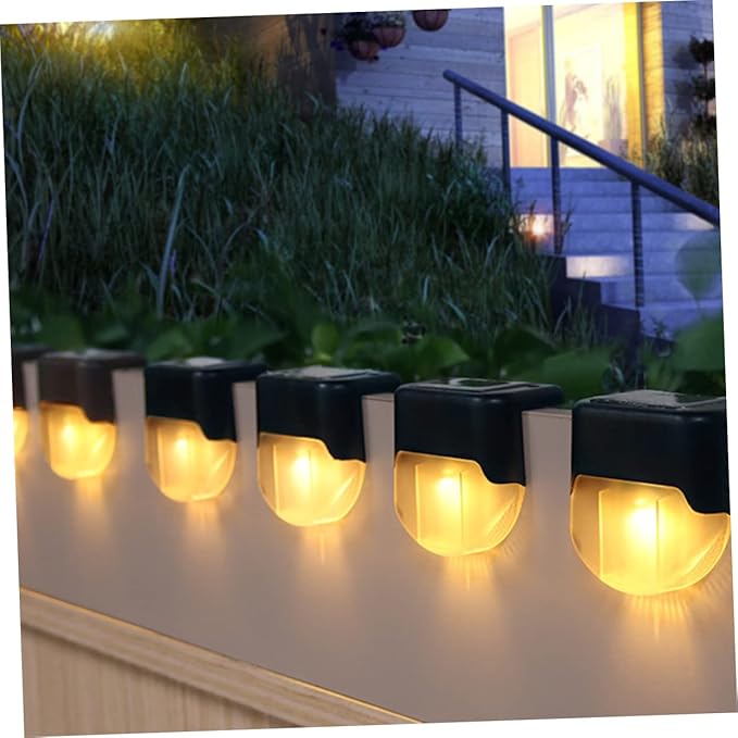 1pc Solar Outdoor Led Stair Lamp Solar Powered Handrail Fence Light for Safe Convenient Warm Lighting Conditions | Lumora