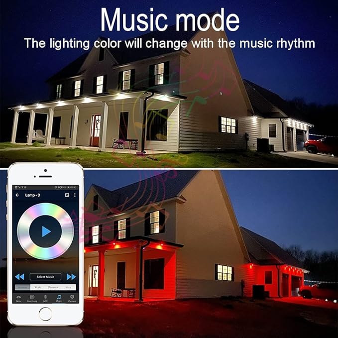 LED Deck Light Kit, 20pcs Φ1.77 WiFi Wireless Smart Phone Control Low Voltage Recessed RGBW Deck Lights with | Lumora
