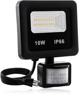 Motion Sensor Flood Light Outdoor,10W Security Light, IP66 Waterproof Outdoor Light,1000LM,3200K Motion Security | Lumora