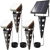 Solar Spot Lights Outdoor Waterproof IP65 Landscape Spotlights with Metal Stake 42ft Cable 3-in-1 Cool White Auto | Lumora
