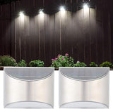 Restokki Solar Deck Lights, Solar Lights for Fence, Stainless Steel Solar Fence Security - Outdoor Path Light | Lumora