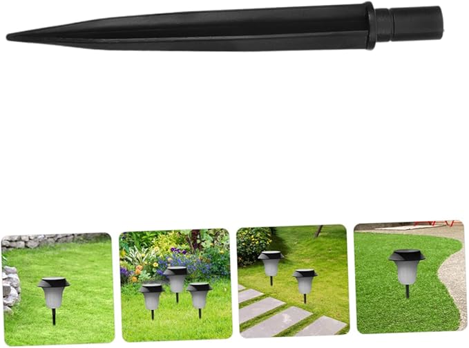24pcs Solar Light Replacement Stakes Metal Ground Spikes for Outdoor Garden Pathway Lighting Easy to Install and Reusable Stakes for Landscape Patio Lamps