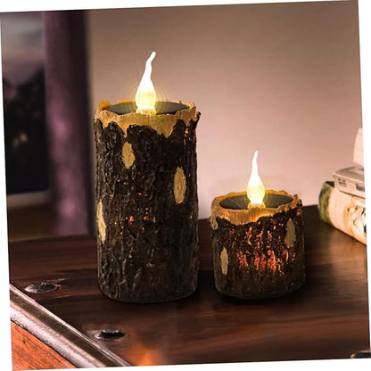 SUPVOX Solar Stump Light Outdoor Solar Powered Garden Decoration Compact Design for Lawn and Patio Easy Installation for Pathway