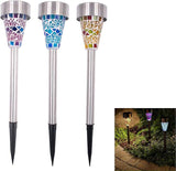 Uonlytech Solar Lawn Lamp, Solar Power Stainless Steel Mosaic Lawn Lamp, Solar Garden Lights - Outdoor Path Light | Lumora