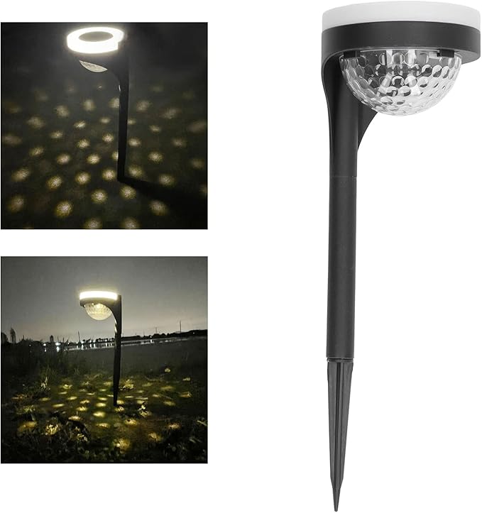 Outdoor Solar Pathway Light, Waterproof PP Material, Warm Color, Easy Installation, No Rusting - Continuous Lighting, Decorative Yard and Garden Solution for Outdoor Spaces