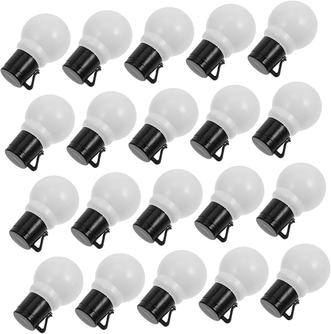 Happyyami 20pcs Globe Light Bulb Replacements for String Lights Empty Pendant Decoration for Party Wedding Sturdy | Lumora
