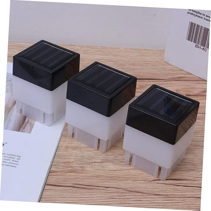 DOITOOL Outdoor Solar Fence Lights Auto Day/Night Sensor Corridor Garden Lamp Waterproof 2 Pack White LED Landscape Lighting