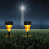 2pcs Solar Garden Lanterns Outdoor Waterproof Lawn Pathway Lights with Warm Led, Solar Powered Landscape Lighting | Lumora