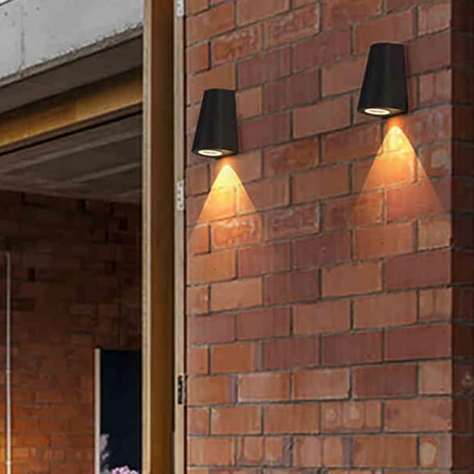 Uonlytech Wall Sconce Light Indoor Wall lamp Solar Light Outdoor Sconce Outdoor Porch Garden lamp Down Garden Solar Porch up and Down s LED