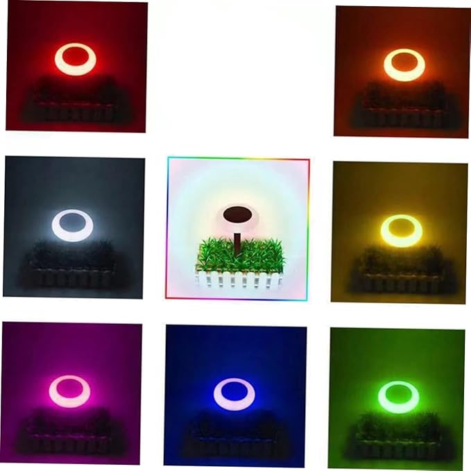 Gadpiparty 4pcs Energy-Saving Solar Pathway Lamp RGB Solar Lamp for Driveway Patio Decorations | Lumora
