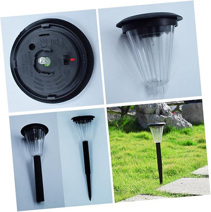Angoily 6pcs Solar Walkway Lights Outdoor Led Landscape Garden Lights for Pathway Garden Patio Fence Pool Event Corrosion-Resistant
