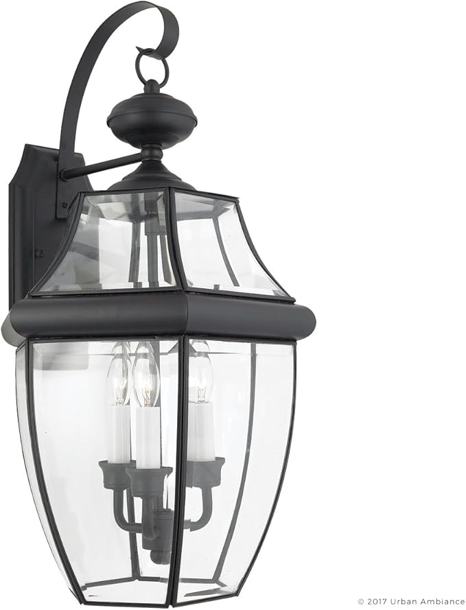Urban Ambiance Luxury Colonial Outdoor Wall Light, Large Size: 22.5" H x 12.25" W, with Tudor Style Elements | Lumora