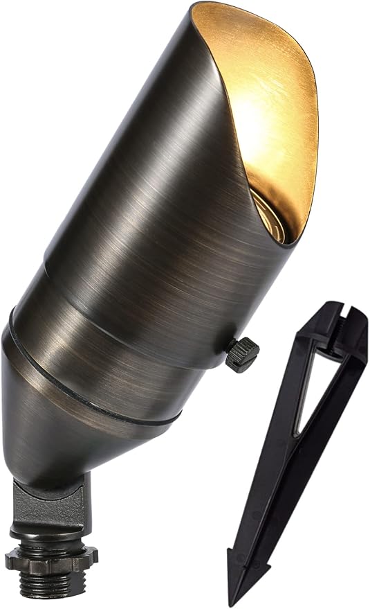 LED Spot Lights Outdoor Landscape Lighting 118 - Solid Brass Spotlight LED Yard Lights Security Landscape Lights | Lumora