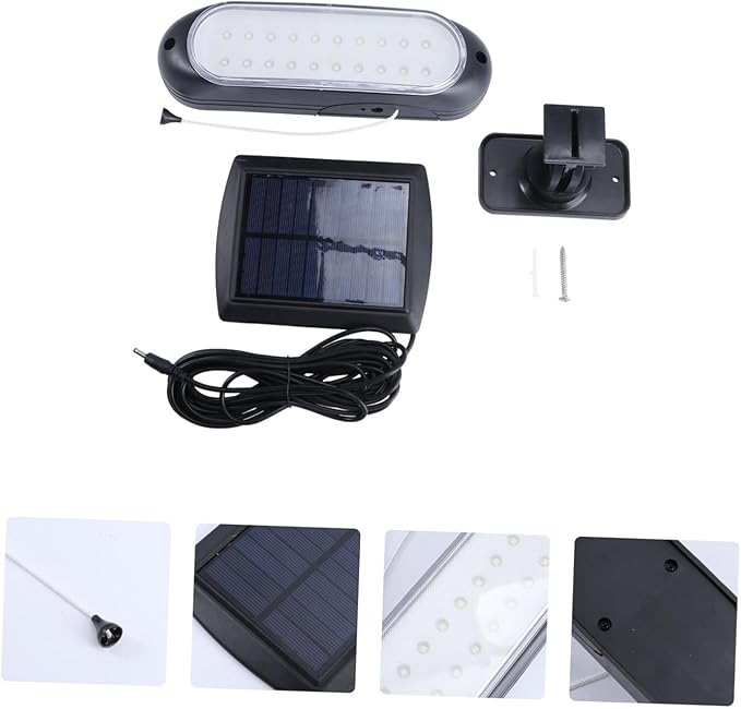 DOITOOL 2pcs Solar String Lights with Extension Cable Patio Lights Energy-Saving for Room and Bedroom Decor
