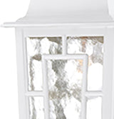 Nuvo Lighting 60/4931 Banyon One Light Hanging Lantern 100 Watt A19 Max. Clear Water Glass White Outdoor Fixture | Lumora