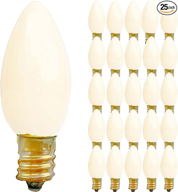 EST. LEE DISPLAY L D 1902 Indoor ＆ Outdoor String Light C7 E12 Ceramic Christmas Replacement Bulbs Solid Opaque | Lumora