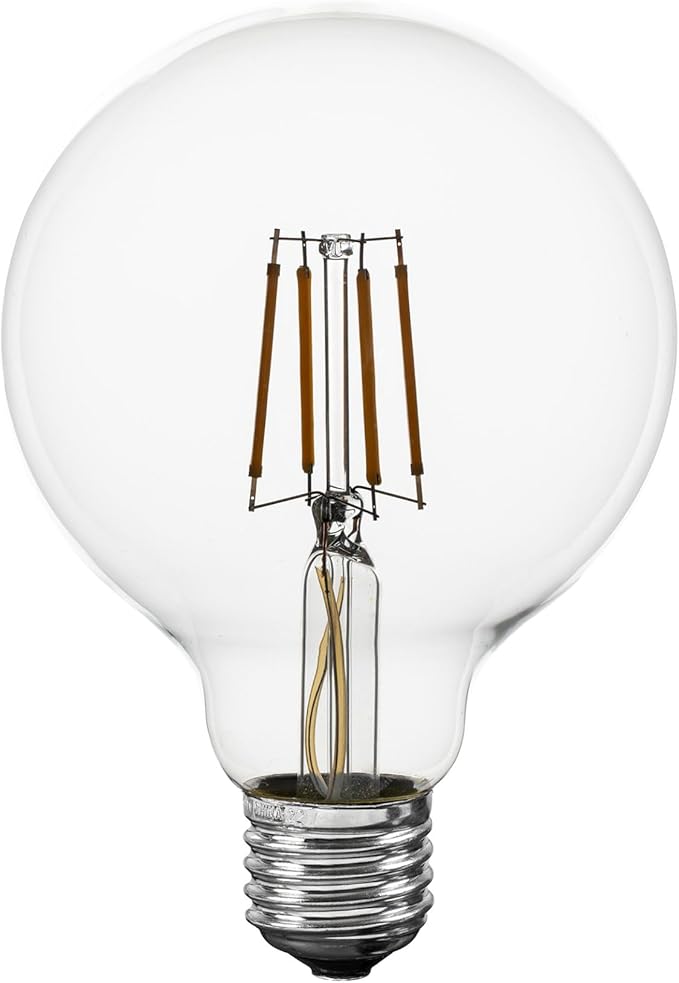 Novelty Lights 4 Pack G95 Edison Style LED Globe Light Bulb, 4 Watt (40 Watt Equivalent) - Decorative Outdoor Light | Lumora