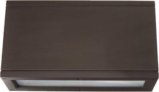 WAC Lighting WS-W2510-BZ Rubix LED Outdoor Rectangular Up and Down Wall Light Fixture, One Size, White/Bronze