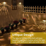 anso Solar LED Wall Light Home Garden Fence Yard Path Decor Street Lamp Waterproof (Warm White,Black) | Lumora