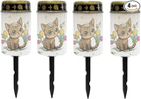 Cute Cat Outdoor Stake Lights Solar Warm White Lights for Yard Patio Waterproof Pathway Lights Flameless Garden | Lumora