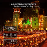 JMEXSUSS 360 LED Orange Net Lights