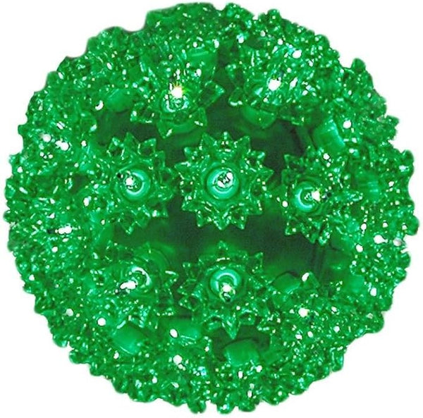 Novelty Lights 6in 50 Light Starlight Sphere, Green, Ornament Ball Light, 5ft - Outdoor Security Flood Light | Lumora