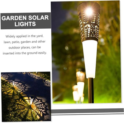 ARTIBETTER 6pcs Solar Garden Stake Lights Outdoor Landscape Pathway Lamps Warm and Colorful Light Decorative Lawn Lighting for Yard Patio and Garden