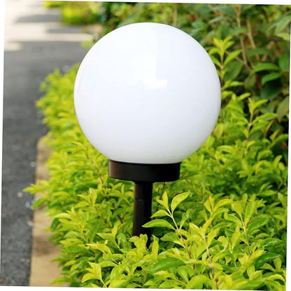 Lurrose 4pcs Solar Shaped Garden Lights Outdoor Solar Lawn Lamps for Pathway Driveway and Patio Warm White Glow for Landscape Decor