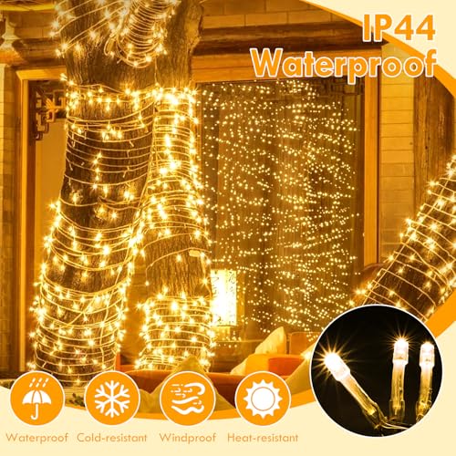 KAQ 500LED 180Ft String Lights, Christmas Lights Indoor Outdoor