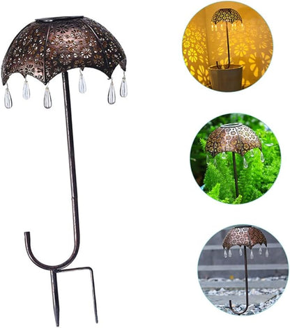 Solar Power Garden Landscape Lamp Umbrella Design Led Outdoor Patio Decor Solar Pathway Lights Led Outdoor Lighting