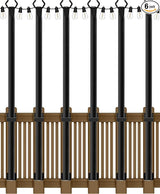 6 Pack 5Ft String Light Poles,Light Poles for Outside String Lights,Outdoor Light Poles with Fork,Metal Pole Stand | Lumora