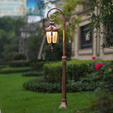Lights Outdoor 1.4M Outdoor Landscape Street Light Antique E27 Edison Garden Glass Lantern IP55 Waterproof | Lumora