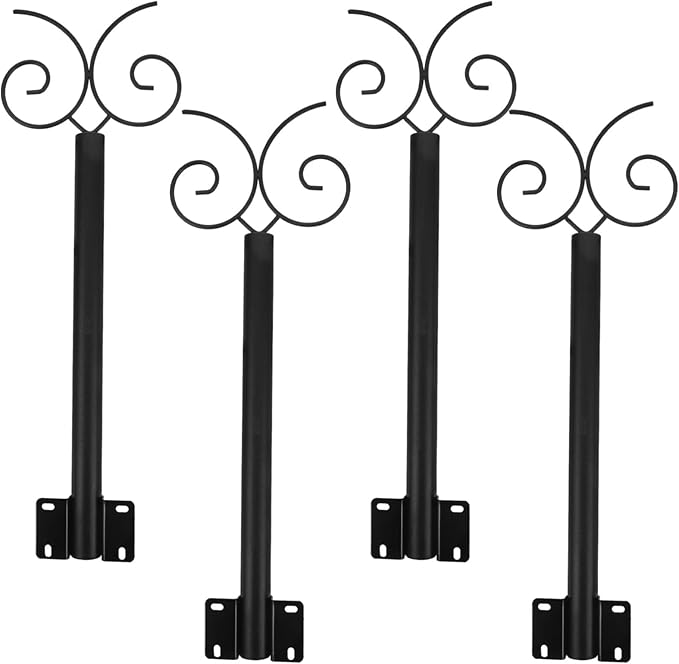 Sosoport 1set Outdoor String Light Support Rod Light Poles Easy Installation Resistant Hanger for Deck Garden Use | Lumora