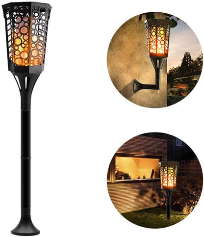Ulalaza Solar Outdoor Lights 99 LED Flickering Flames Torch Light Waterproof Landscape Ligh Auto On/Off Path Lights