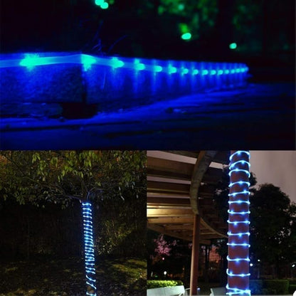Solar Rope Lights Outdoor, 23ft 50LED Outdoor Rope String Lights Waterproof Copper Tube Wire String Lights for Garden,Yard, Path, Fence, Stairs, Backyard, Patio (Blue)