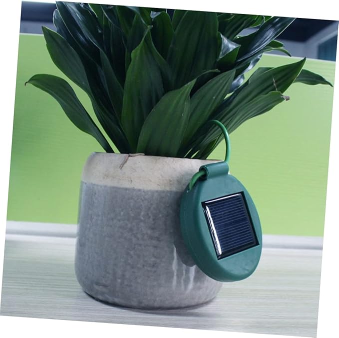 2PCS Solar Powered Flower Pot Light Decorative Garden Lamp Green Appearance for Pathways and Outdoor Decoration Durable with Long Lighting Random Color
