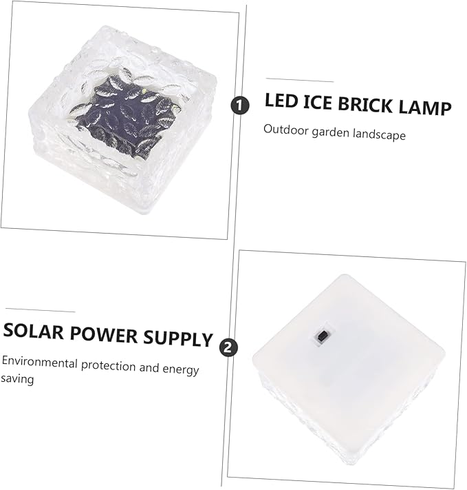 Lurrose LED Solar Pathway Lights Waterproof Outdoor Garden Ground Light Decorative Landscape Lighting for Patios | Lumora